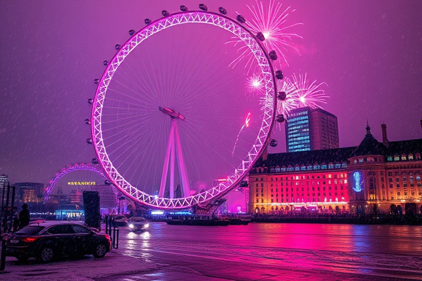 Met Office weather forecast snow: Over New Year’s Eve, there are wind, rain, and snow warnings.