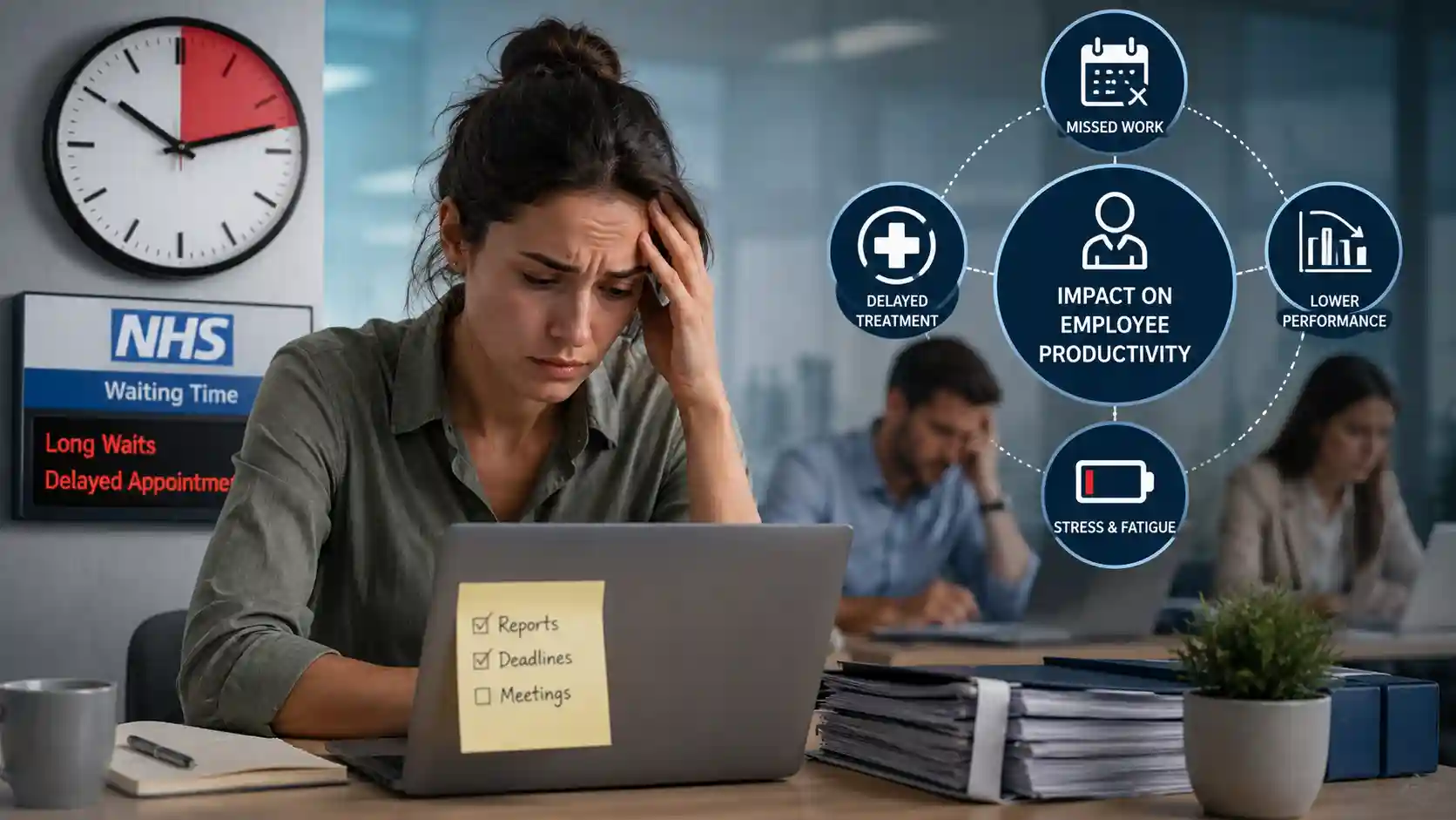 NHS delays impact employee productivity