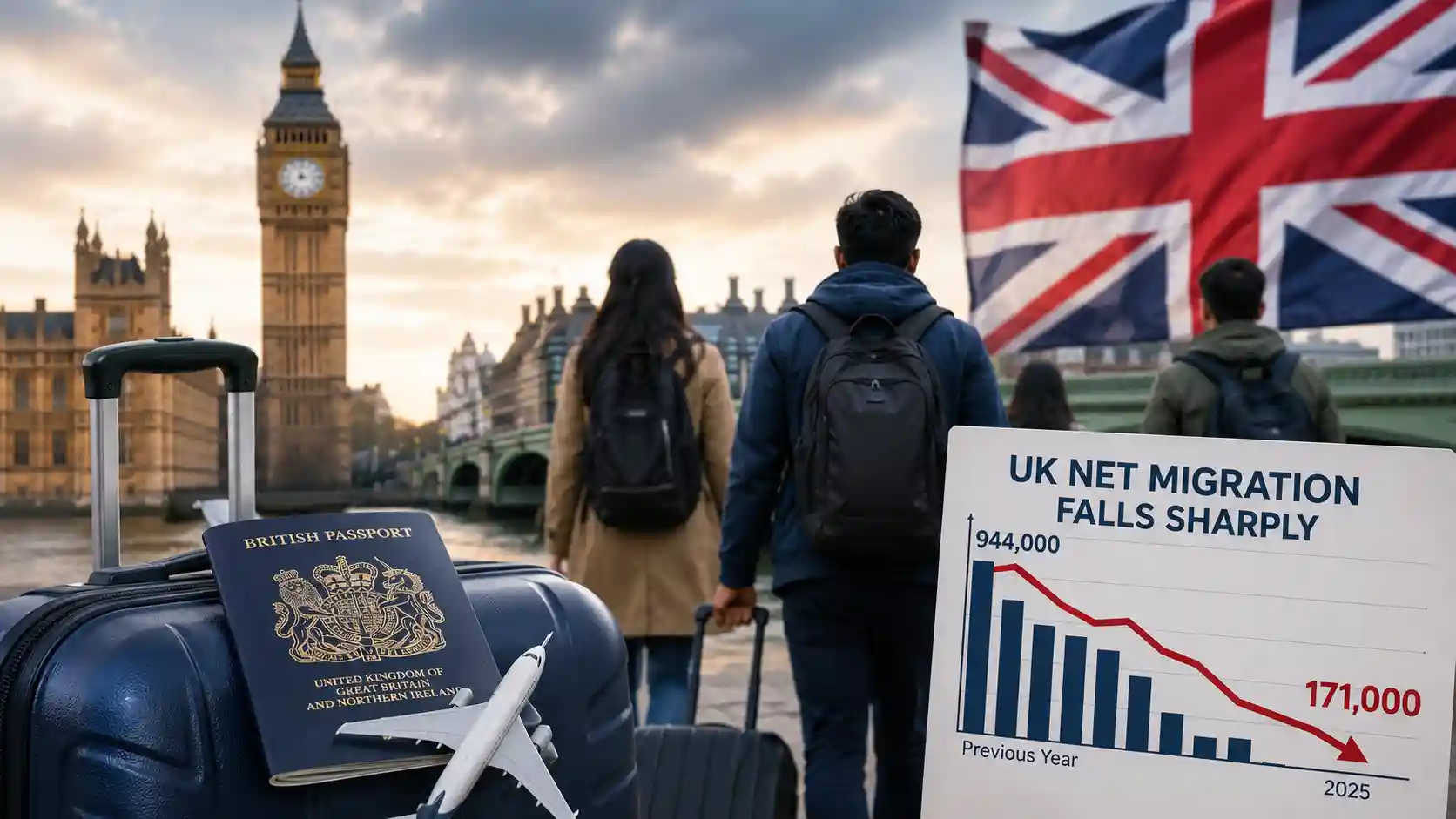 UK Net Migration Falls