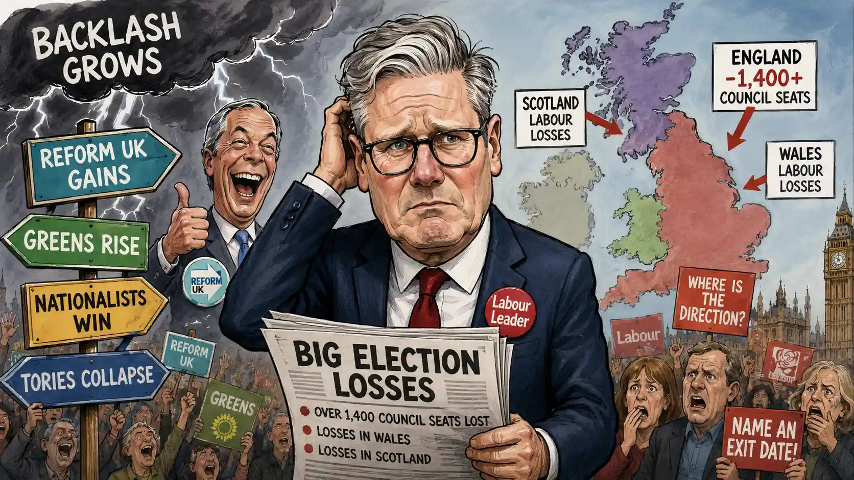 Keir Starmer election backlash