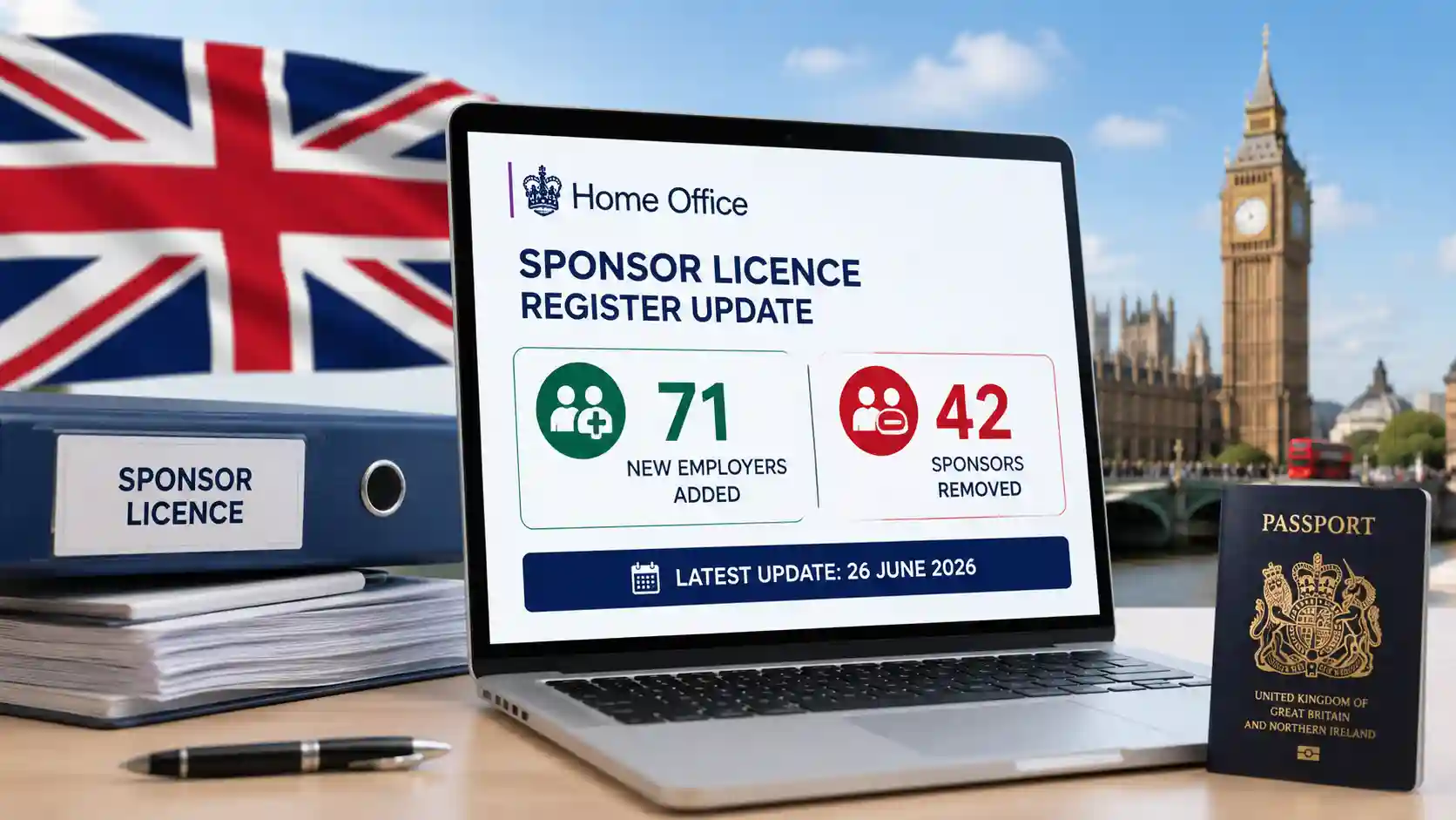 Home Office Sponsor Licence Register Update June 2026