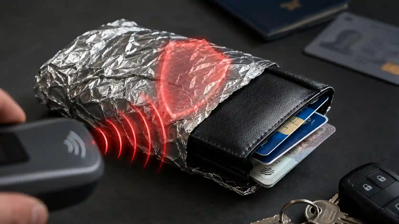 wrapping wallet in aluminium foil wrapping wallet in aluminium foil