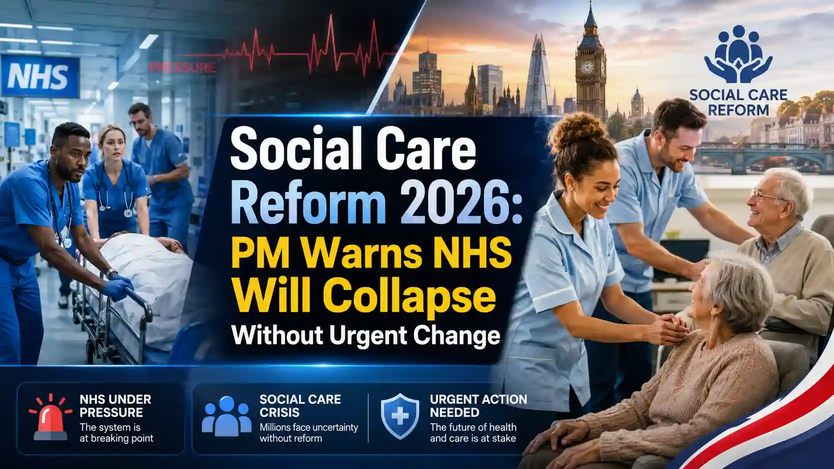 Social Care Reform 2026 is urgently needed as the PM warns the NHS could collapse without major changes, while welfare reform and funding remain key issues.