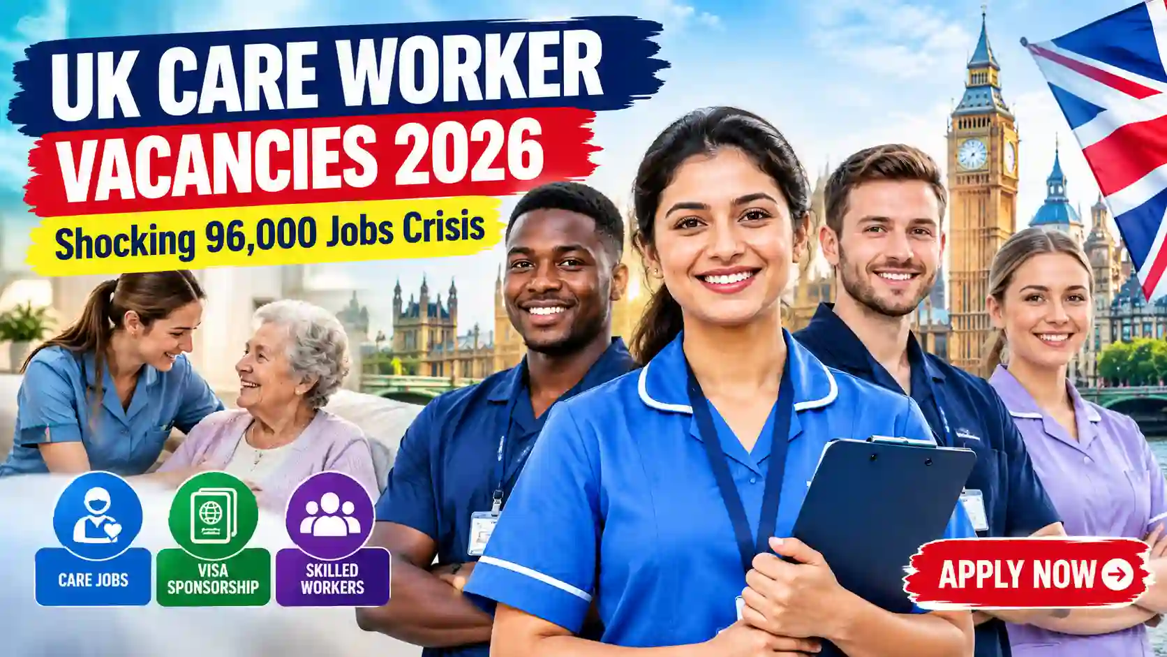 UK care worker vacancies