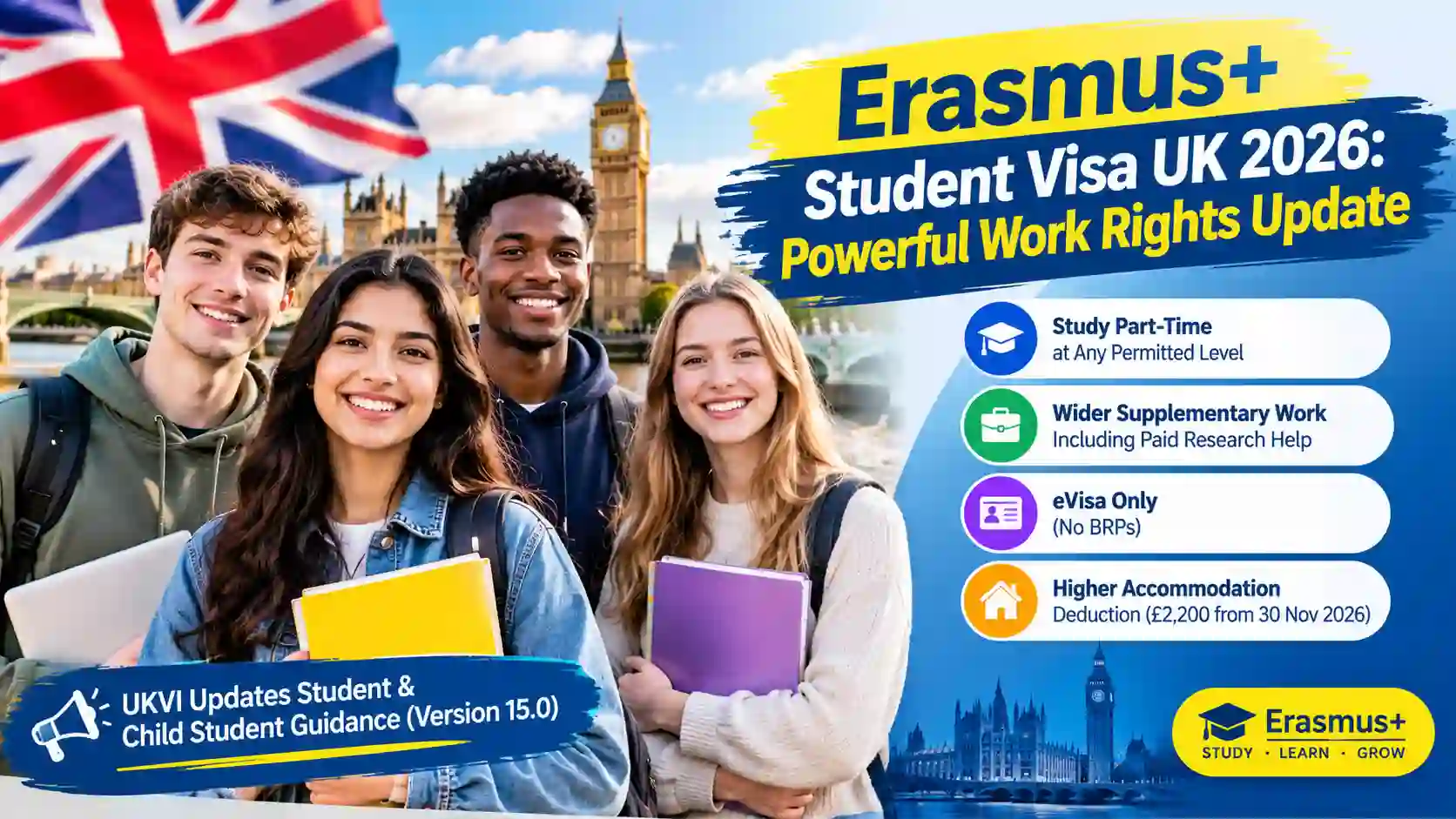 ErasErasmus+ Student Visa UKmus+ UK Student Visa Update Erasmus+ Student Visa UK